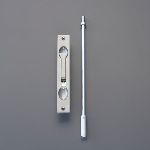 全長：172mm取付穴径：4.8mm材質：フランス落とし：亜鉛ダイカスト(サチライトクロム仕上) ロット棒：スチール(ユニクロメッキ仕上)落とし棒付(全長：275mm)平型入数：1ST000012327272楽天 JP店　