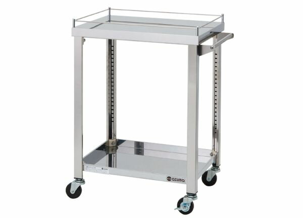 【メーカー在庫あり】 エスコ ESCO 600x450x800mm/100kg ワゴン(二段/ステンレス製) 000012344745 JP店