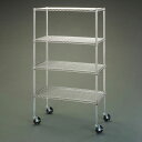 【メーカー在庫あり】 エスコ ESCO 910x460x1610mm メタルラック(大口径ゴムキャスター付) 000012326341 JP店