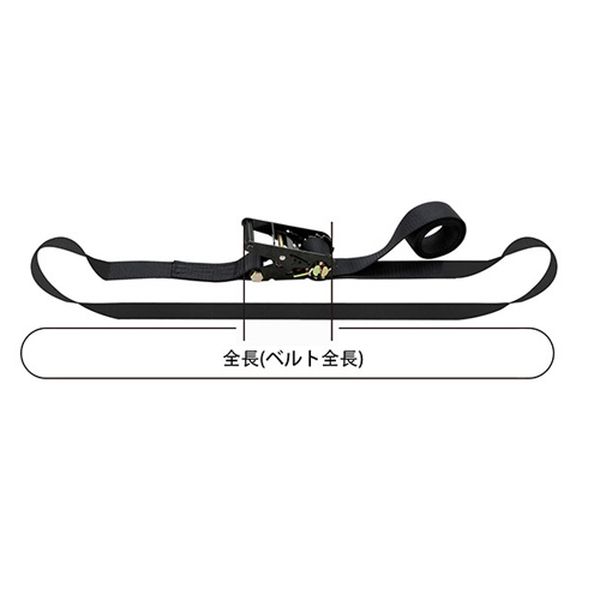 【メーカー在庫あり】 エスコ ESCO 25mmx 4.0m/ 509kg ベルト荷締機(エンドレス) 0...