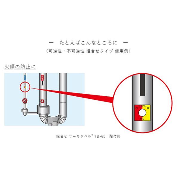 【メーカー在庫あり】 エスコ ESCO 70℃ 示温材(サーモラベル/組合せ型/80枚) 00001...