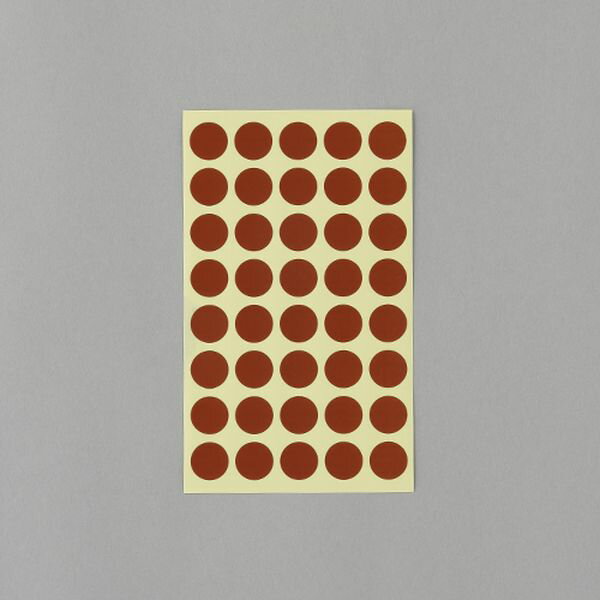 【メーカー在庫あり】 エスコ ESCO φ15mm/ 560片 カラーラベルシール(茶/14枚 000012344901 JP店