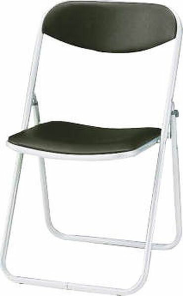 【メーカー在庫あり】 エスコ ESCO 477x495x775mm 折畳み椅子(合皮/ダークブラウン) 000012344932 JP店