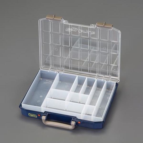 ●サイズ…337×278×57(H)mm●材質…耐衝撃プラスチック●付属トレー…10個(EA661AA-51×1、EA661AA-52×2、EA661AA-53×1、EA661AA-54×1、EA661AA-55×2、EA661AA-56×1、EA661AA-58×1、EA661AA-59×1)●ふたのロックが解除されているときには赤のラベルが見えるようになっており、内容物の飛び出しを防止します。●ふたはスライド式ロック付●開閉状態が一目でわかる便利な認識ラベル付●内容物に合わせてトレーのカスタマイズも可能EA661AA-33楽天 JP店　