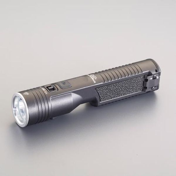 【メーカー在庫あり】 エスコ ESCO ［充電式］ フラッシュライト／LED（黒） EA758SG-63 JP店