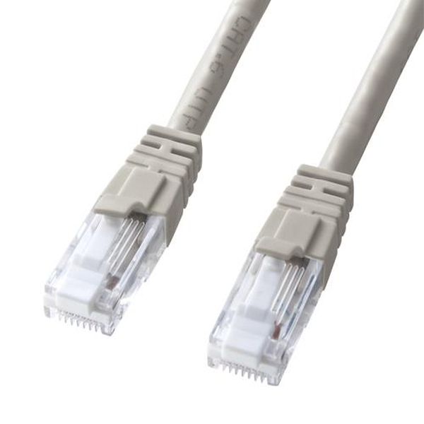 【メーカー在庫あり】 エスコ ESCO 60 m LANケーブル（CAT6／つめ折れ防止／ライトグレー） EA764BB-253A JP店