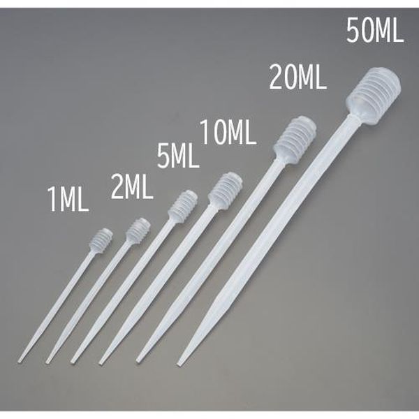 ●容量…1.0ml●全長…196mm●目盛単位…0.5ml●入数…10本●ポリエチレン製●ゴムスポイトのいらないピペットです。1ml 入数10本EA990PP-1B楽天 JP店　