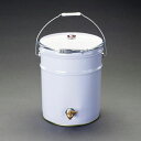 【メーカー在庫あり】 エスコ ESCO 20L ペール缶(バンドタイプ/コック付/5缶) EA991AG-7E JP店