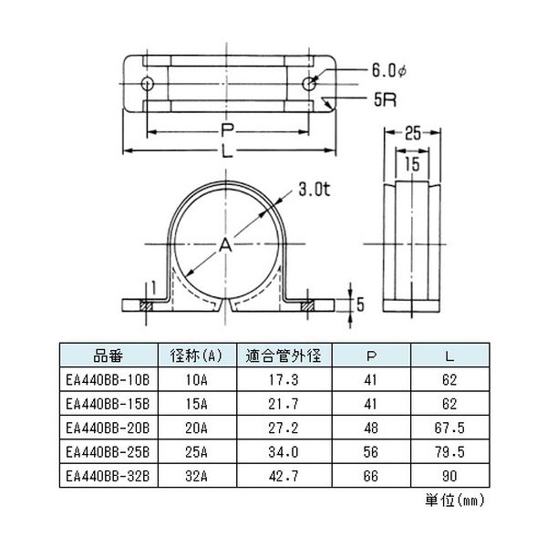 株式会社ヒロチー商事 楽天市場店の【メーカー在庫あり】 エスコ ESCO 25A PPサドル (10個) EA440BB-25B JP店｜アングル2