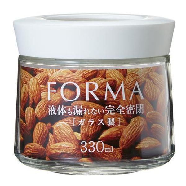 ●容量(ml)…330●胴径(mm)…90●高さ(mm)…85●材質…本体：ソーダガラスフタ：ポリプロピレンパッキン：シリコーンゴム●カラー…ホワイト●重量…247g●乾物から液体まで保存できる完全密閉性を実現したネジ式開閉●美しく計算されたフォルムがインテリアとしてキッチンを洗練された空間に演出します。●すぐれた機能性と取り出しやすく安定感のあるデザインで引出し式収納だけでなくキッチントップでも活躍するガラスポットです。●上からの見えるクリア窓●積み重ね出来るフタ形状※同径フタの場合●指かかりがよく、つかみやすさに配慮●しっかり密閉できるパッキン付EA508AP-26楽天 JP店　