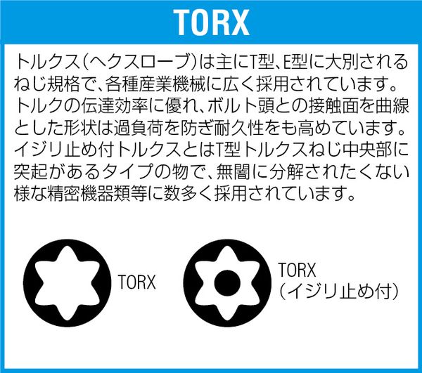 【メーカー在庫あり】 エスコ ESCO T20x70mm (1/4インチHex) [TORX] インパクトビ...