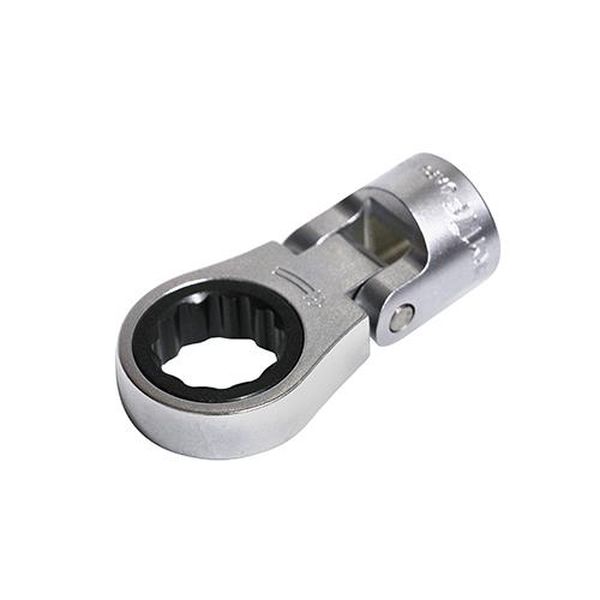 ●対辺（12角）…16●差込角…3/8”（9.5mm）●全長…60.5mm●外径…29.7mm●材質…構造用鋼●首振角度…左右に90°●首振り角度を自由に設定できる為、狭い場所や奥まった場所での作業に最適●ラチェット機構でスムーズな連続作業が可能EA618JN-116楽天 JP店　