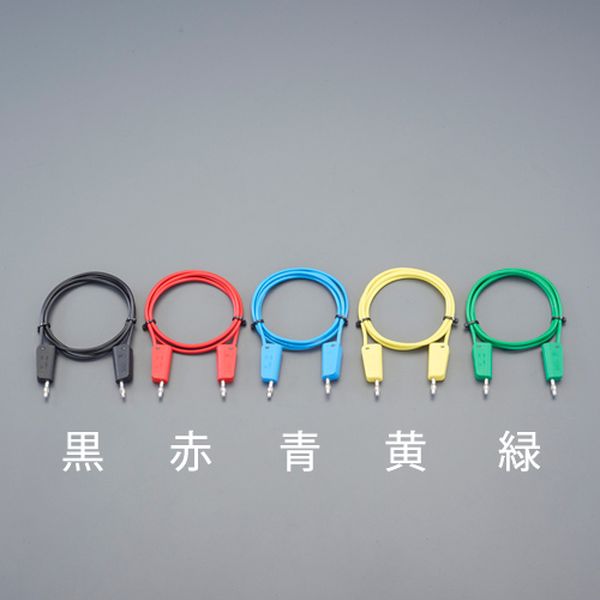 【メーカー在庫あり】 エスコ ESCO φ4mmx750mm テストリード (スタック接続/黒) EA707NC-481 JP店