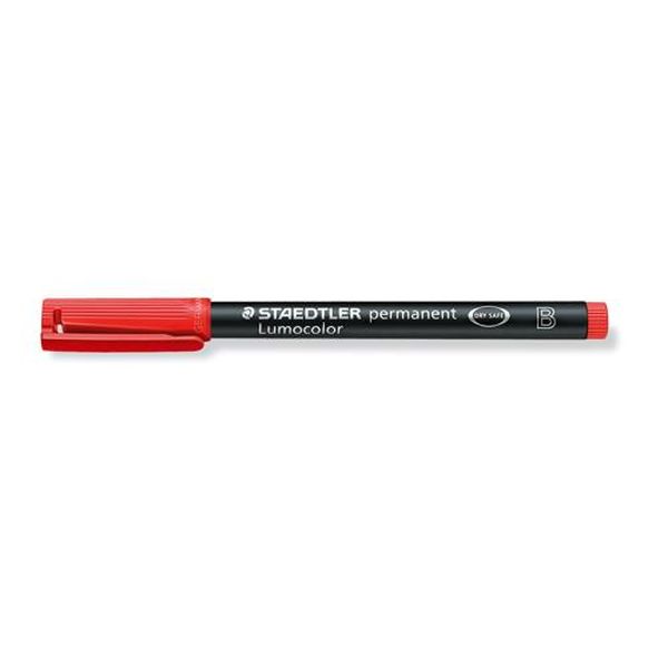 书写用具 - 【メーカー在庫あり】 エスコ ESCO [赤/太字] 油性マーカー (ルモカラー) EA765MM-17 JP店