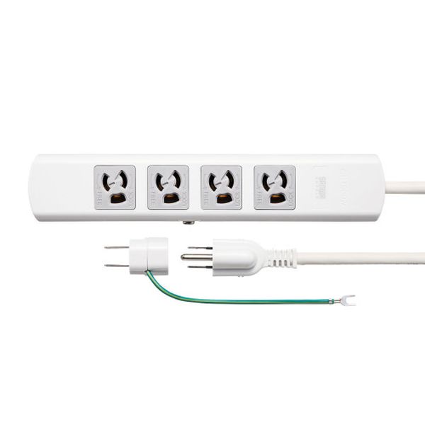 【メーカー在庫あり】 エスコ ESCO AC125V/15Ax5m タップ (4口/3P/一括スイッチ/抜止) EA815GM-332 JP店