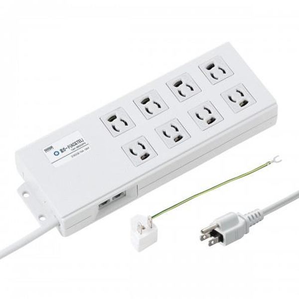 【メーカー在庫あり】 エスコ ESCO 2m/8口3P タップ (雷ガード/BOX型) EA815GM-341 JP店