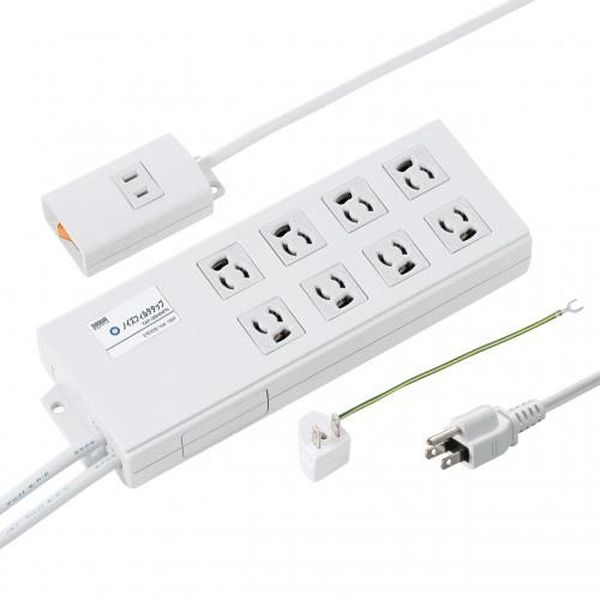 【メーカー在庫あり】 エスコ ESCO 2m/8口3P タップ (雷ガード/手元スイッチ/BOX型) EA815GM-343 JP店