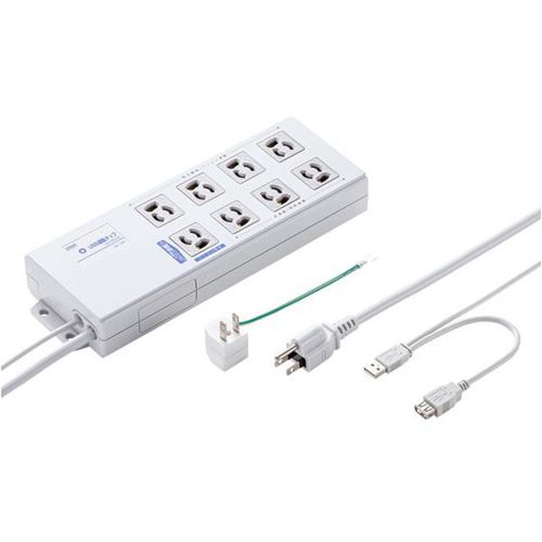 【メーカー在庫あり】 エスコ ESCO 125V/15Ax2m USB連動タップ (8口/BOX型) EA815GM-389 JP店