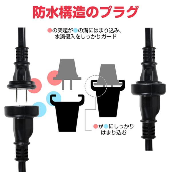 【メーカー在庫あり】 エスコ ESCO AC125V/15Ax5.0m 延長コード (防雨型) EA815GN-102 JP店