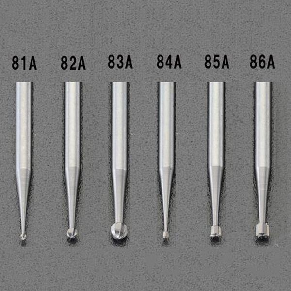 ●刃径×刃長×全長…1.6×1.29×39mm●軸径…3.2mm●木材やグラスファイバー、プラスチック、軟質金属に繊細な文字彫りや彫刻、ルーター加工に適しています。EA818E-82A楽天 JP店　