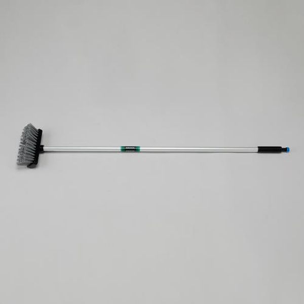 ●用途…玄関やガレージ、トイレなどのコンクリートやタイルの汚れを落としなどに●ブラシサイズ(mm)…200×65●毛丈(mm)…45●全長(mm)…1170●入数…1本●材質…毛：ポリエステル（再生樹脂）ハンドル：スチールパイプにビニール接...