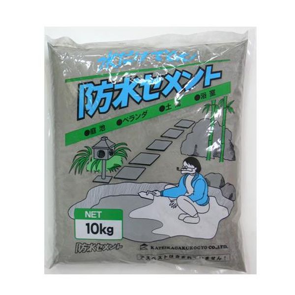 ●内容量…10kg●使用温度範囲…施工時：5〜40℃硬化後：80℃以下●色…グレー●硬化時間…約24〜48時間●施工面積…1000×1200mm(5mm厚)●標準水量…2〜2.3L●湿気の多い場所、透水しては困る場所、浴室、洗面所、トイレ、庭池等に●水を加え、よく練り合わせて施工することですばらしい防水性を発揮します。EA934KB-86楽天 JP店　