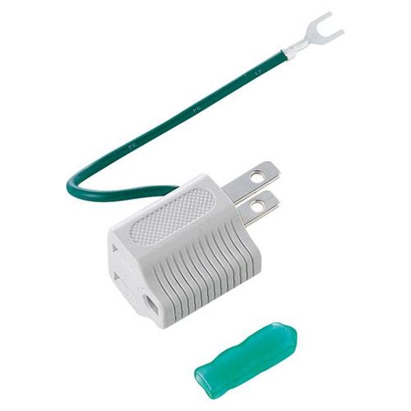 ●仕様…3P→2P●カラー…グレー●定格…15A・125V（1,500Wまで）●サイズ…24.5×30×26mm●電気用品安全法（PSE）技術基準適合品●日本国内のみ。日本以外ではご使用いただけません。●3Pプラグを2Pプラグに変換します。●アースコード端子絶縁保護カバー付きです。●＜安全上のご注意＞ ※警告 感電や火災の原因となります。●合計1,500W以下でご使用ください。●水のかかるところでは、使用しないでください。水、洗剤、殺虫剤などに浸かった場合は新しいものと交換してください。●濡れた手で差し込みプラグを抜き差ししないでください。●差し込みプラグを中途半端に差し込まないでください。感電や火災の原因になります。●ホコリ、湯気などの多いところではときどきプラグのまわり及びタップのプラグ差し込み部を掃除してください。EA940BA-53AA楽天 JP店　