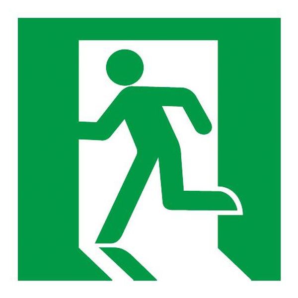 【メーカー在庫あり】 エスコ ESCO LED誘導灯用表示板 (避難口/左向/C級) EA983AX-101 JP店