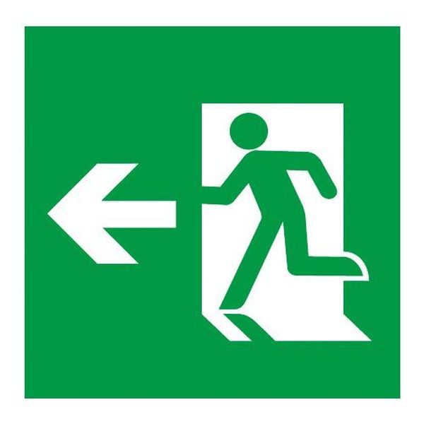 樂天商城 - 【メーカー在庫あり】 エスコ ESCO LED誘導灯用表示板 (避難口/左向矢印/A級) EA983AX-122 JP店