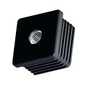 【メーカー在庫あり】 エスコ ESCO 20x20mm/M 6 角型ブッシング (20個/黒) EA983FP-232 JP店
