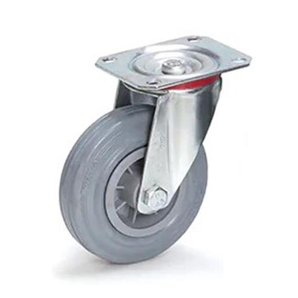 【メーカー在庫あり】 エスコ ESCO 125mm キャスター (自在金具/ゴムタイヤ) EA986CG-125 JP店