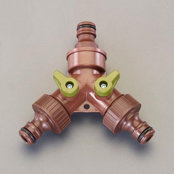 【メーカー在庫あり】 エスコ ESCO コック付ホース分岐ニップル EA124LH-13B JP店