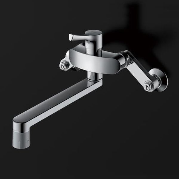 ●呼…13●ねじ径…PJ1/2”●取付穴径…φ30mm●設置サイズ(幅×奥行×高さ)…200×296×183mm●吐水切替…シャワー、ソフト（泡沫）●材質…真鍮●キッチン用●レバー中央部まで水が出て、水と湯の境にクリック感を作ることで水と湯を使い分けできるエコシングル水栓。●一般地・寒冷地共用EA468CY-7楽天 JP店