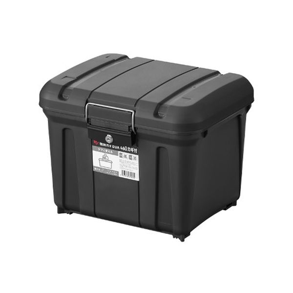 ●サイズ(mm)…内寸：360×285×290(H)外寸：455×361×351(H)●重量…2.1kg●カラー…チャコールグレー●入数…1個●材質…本体：ポリプロピレンバックルワイヤー部：ステンレスカギ：スチールパッキン：EVA●付属品…鍵2本●ベルト穴サイズ…30×7mm（底面に4ヶ所）●容量…約30L●耐荷重…約80kg●鍵付きで安心な多目的収納ボックスです。●ステンレスワイヤーバックルを使用しているので、耐久性に優れています。●フタの内側にはパッキン材を使用していますので、内部に水やホコリが入りにくくなっています。●安全密閉容器ではありません。●フタ裏には補強リブが入っておりとてもタフ。踏み台やベンチとしても活躍します。●本体底部にはバイクの荷台などに固定する場合に便利なベルト穴が付いています。●車両等に取付の際は十分に安全確認して下さい。●プラスチック製だから汚れても水で丸洗い可能。●積み重ね可能。EA505-11A楽天 JP店