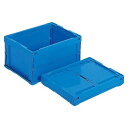 【メーカー在庫あり】 エスコ ESCO 437x325x239mm/26.8L 折畳コンテナ(青) EA506AA-79 JP店