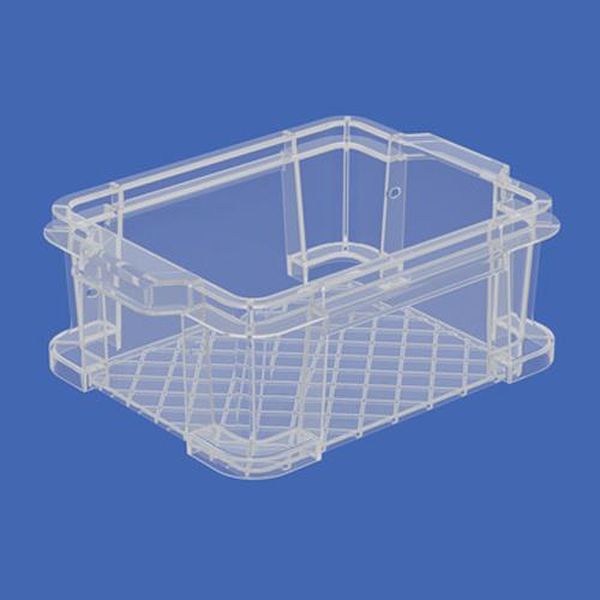 ●商品名…エコンボックス#1.5H●容量…1.5L●外寸(mm)…213×154×84●内寸(mm)…164×130×80●有効内寸(mm)…158×124×73●材質…ポリプロピレン●色…透明●重量(g)…128●透明性の高い素材を使用しているため、外観から在庫状況が確認しやすいです。●フタを被せても本体から飛び出さない設計で、隣に並べてもフタの開閉に支障はありません。●工具、生活用品、日用雑貨等の収納に。●底面形状は斜め格子リブ●積み重ね可能EA506LF-1楽天 JP店