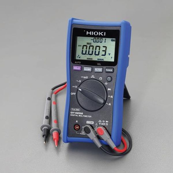 ●測定方式…真の実効値式●仕様…−●直流電圧…600m/6/60/600/1000V(確度：±0.3 % rdg. ±5 dgt.)●交流電圧…6/60/600/1000V(周波数特性:40Hz〜1kHz)確度：40 - 500 Hz:±0.9%rdg.±3dgt.(実効値整流,クレストファクタ3以下)●定格…CATIV 600V,CATIII 1000V●直流電流…6/10A(確度:±0.9%rdg.±5dgt.)●交流電流…6/10A(確度：40 - 500Hz:±1.4%rdg.±3 dgt.)●抵抗…600/6k/60k/600k/6M/60MΩ(確度:±0.7%rdg.±5dgt.）●周波数…99.99/999.9/9.999k/99.99kHz(交流電圧のみ)確度:±0.1%rdg.±1dgt.●静電容量…1μ/10μ/100μ/1m/10mF(確度:±1.9%rdg.±5dgt.)●電源…単4電池×4本（付属）●サイズ…84(W)×52(D)×174(H)mm●重量…390g●連続使用時間…130時間（バックライト消灯時）●導通チェック…導通ONしきい値：25Ω以下導通OFFしきい値：245Ω以上応答時間：0.5ms以上●ダイオードテスト…開放電圧：5.0V以下測定電流：0.5mA順方向しきい値：0.15〜1.5V●表示…4桁液晶表示、max.6000dgt.、バーグラフ●表示更新レート…5回/s（静電容量：測定値により0.05〜5回/s、周波数：1〜2回/s、温度：1回/s）●適合規格…安全性：EN61010、 EMC：61326防塵・防水性：IP40（使用時）、IP42（保管時）●使用温度範囲…−10〜50℃●保存温度範囲…−30〜60℃●材質…本体：樹脂ケース：ナイロン●付属品…・テストリード・携帯ケース・ホルスタ●機能…・導通チェック・ダイオードテスト・オートパワーセーブ・最大/最小/平均値表示・フィルタ・表示値ホールド・オートホールド・リラティブ (相対値)表示●タイプ…スタンダードタイプ●高い安全性と信頼性のスタンダードデジタルマルチメーター。 豊富な測定機能の汎用タイプテスターです。●電圧と周波数が同時に見れるデュアルディスプレイ●ローパスフィルタ機能を使用すれば、高調波成分をカットし、基本波だけを正確に測定する事ができます。●導通時や過入力時に赤色LED 点灯とブザー音でお知らせします。直感的に結果の確認が可能です。●DC V基本確度±0.3%、AC Vのf特40Hz〜1kHz●通信パッケージ（オプション：EA707A-32）を使用しPCと接続すれば、測定結果をリアルタイムでPCに表示できます。また、表示した測定値をそのまま保存（テキスト形式）する事もできます。※PCと測定器本体は光通信により電気的に絶縁されているため、安全に測定できます。EA707A-101楽天 JP店