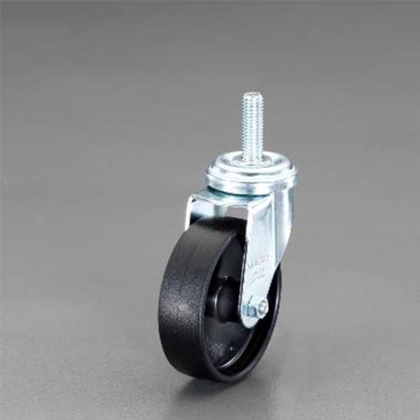 【メーカー在庫あり】 エスコ ESCO 35mm/M10 キャスター(自在金具・ねじ式) EA986HV-0 JP店