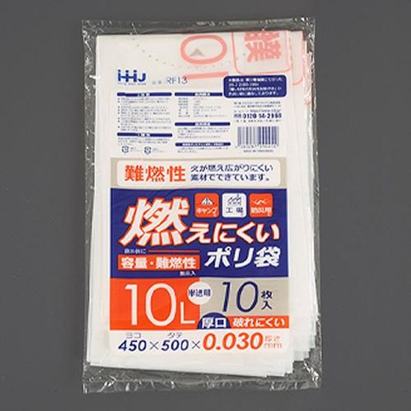 ●用途…工場、建設現場、防災用、キャンプなどに●容量…10L●サイズ…450×500mm●厚み…0.03mm●材質…LLDPE●色…半透明●入数…10枚●難燃性火が燃え広がりにくい素材でできています。●本製品は、第3者機関にて行ったJIS ...