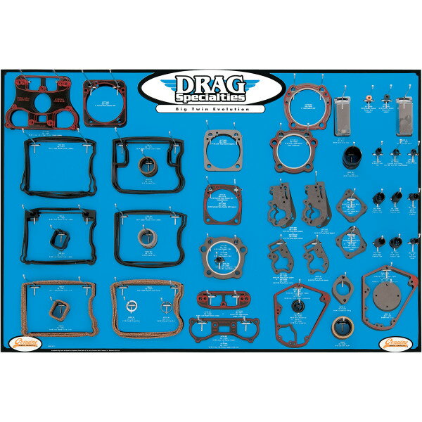 【USA在庫あり】 DRAG エンジン ガスケット ディスプレイ ボード 84年-99年 Big Twin 0934-0274 JP店