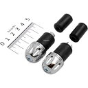 【メーカー在庫あり】 ハリケーン アルミ削り出しサイドキャップ クロームメッキ Φ7/8インチハンドル用 HB0316C JP店