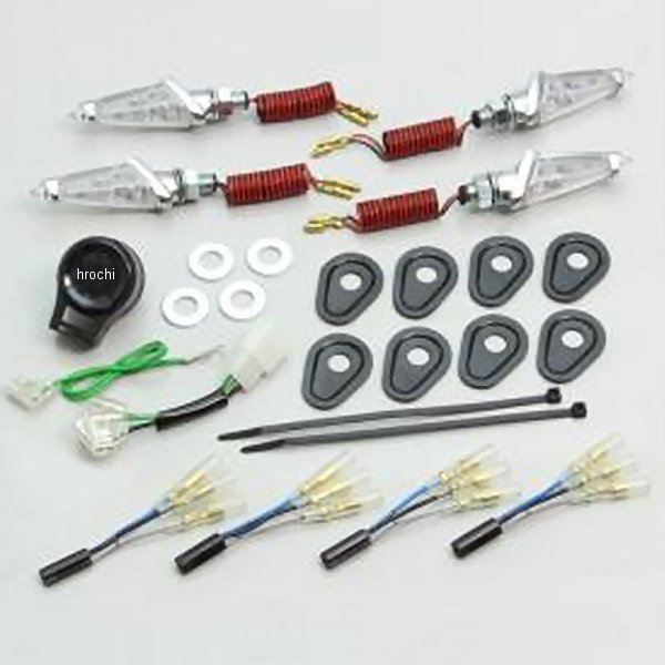 方向灯 - ハリケーン LED ダガー ウインカーキット MT-09 トレーサー、MT-07 メッキ クリアレンズ HA5228MC JP店