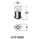 M&H マツシマ 口金シングル球 12V3.4W メーター/ポジション球 (グリーン) (2個入り) A7113GR JP店