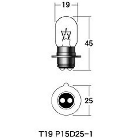 Light Valves - M&H マツシマ ノーマルバルブ 6V15/15W ヘッド球 (クリア) 1箱 (10個入り) PH7 B-2002 JP店
