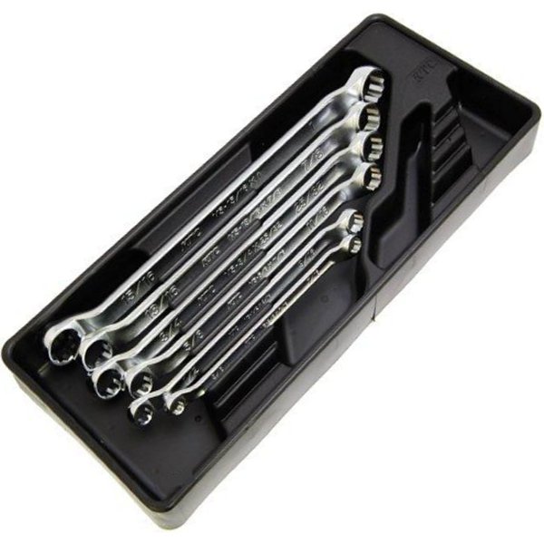 【メーカー在庫あり】 KTC 京都機械工具 めがねレンチセット インチ (6本組) TM506B-KC JP店(4.0)