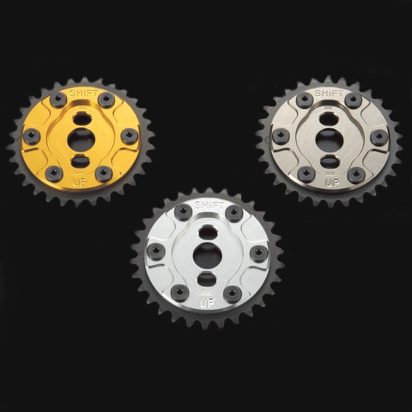 シフトアップ ハイブリッド カムスプロケット シルバー　APE/XR/NSF100 201006-03 JP店