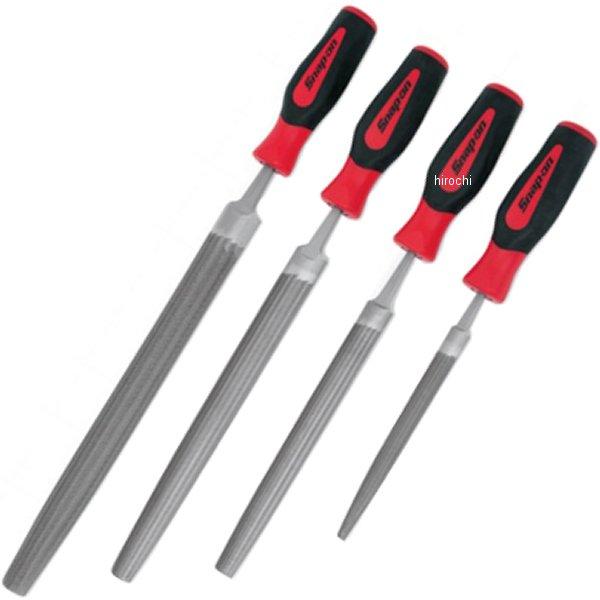 スナップオン Snap-on 粗目半丸やすり レッド 4個 セット SGHBF400A JP店(4.0)