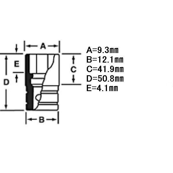 スナップオン Snap-on フランクドライブ 1/4インチ ディープ インパクト ソケット 6角 5.5mm SIMTMM5-5 JP店