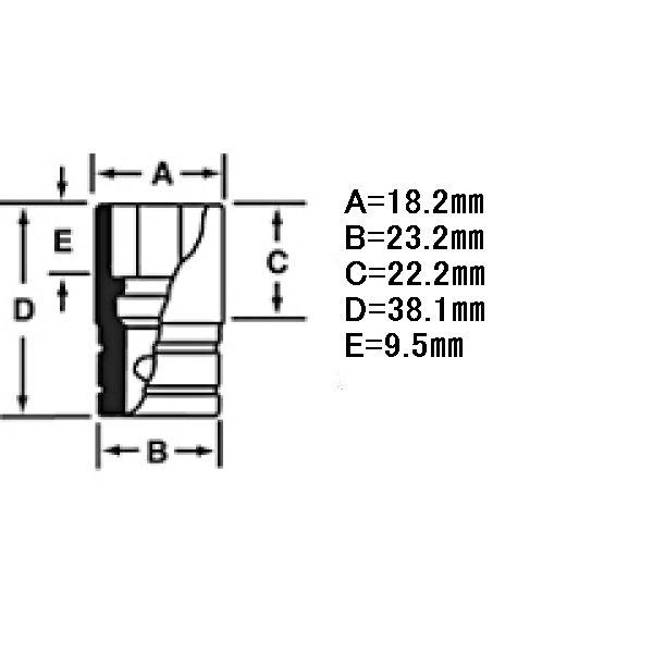 【USA在庫あり】 スナップオン Snap-on フランクドライブ 1/2インチ シャロー ソケット 12角 12mm SWM121A JP店