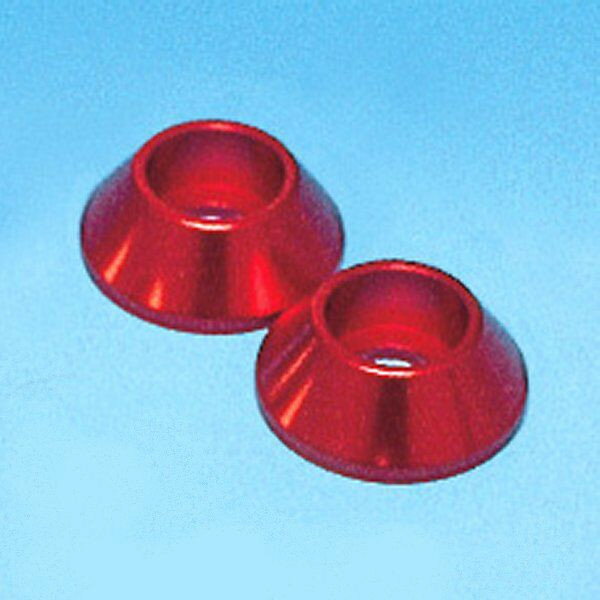 SP武川 ドレスアップアルミリテーナー カラーアルマイト仕上げ 赤 2個1セット リテーナ-のみ 汎用 06-10-021 JP店